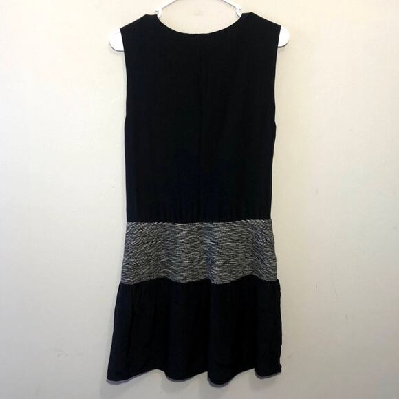 Thakoon Addition Black Sleeveless Faux Wrap Dress - Picture 6 of 8